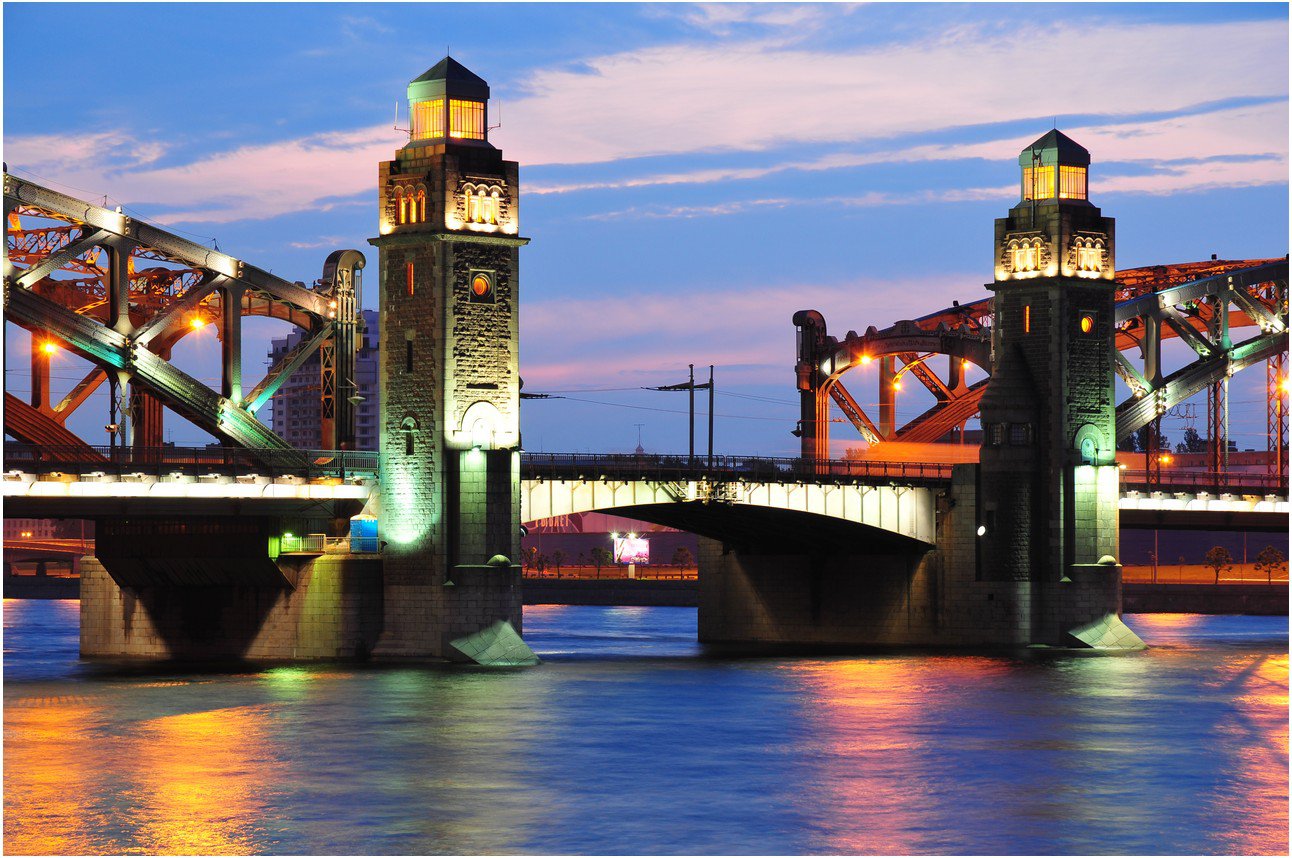 Большеохтинский мост в Санкт-Петербурге: фото, история строительства