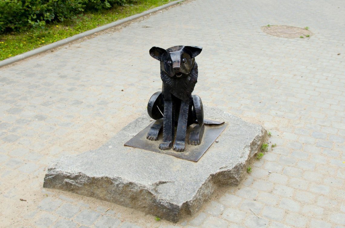 Памятник бродячей собаке Гаврюше