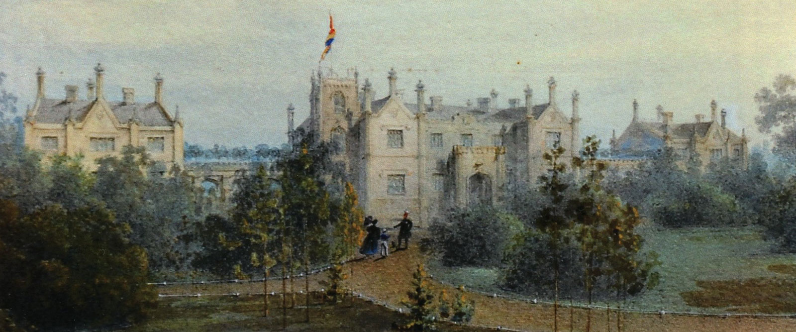 Дворец графа А.Ф. Орлова в Стрельне, 1838 год, картина Садовникова В.С.