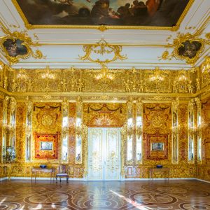 Янтарная комната в Екатерининском дворце в Пушкине