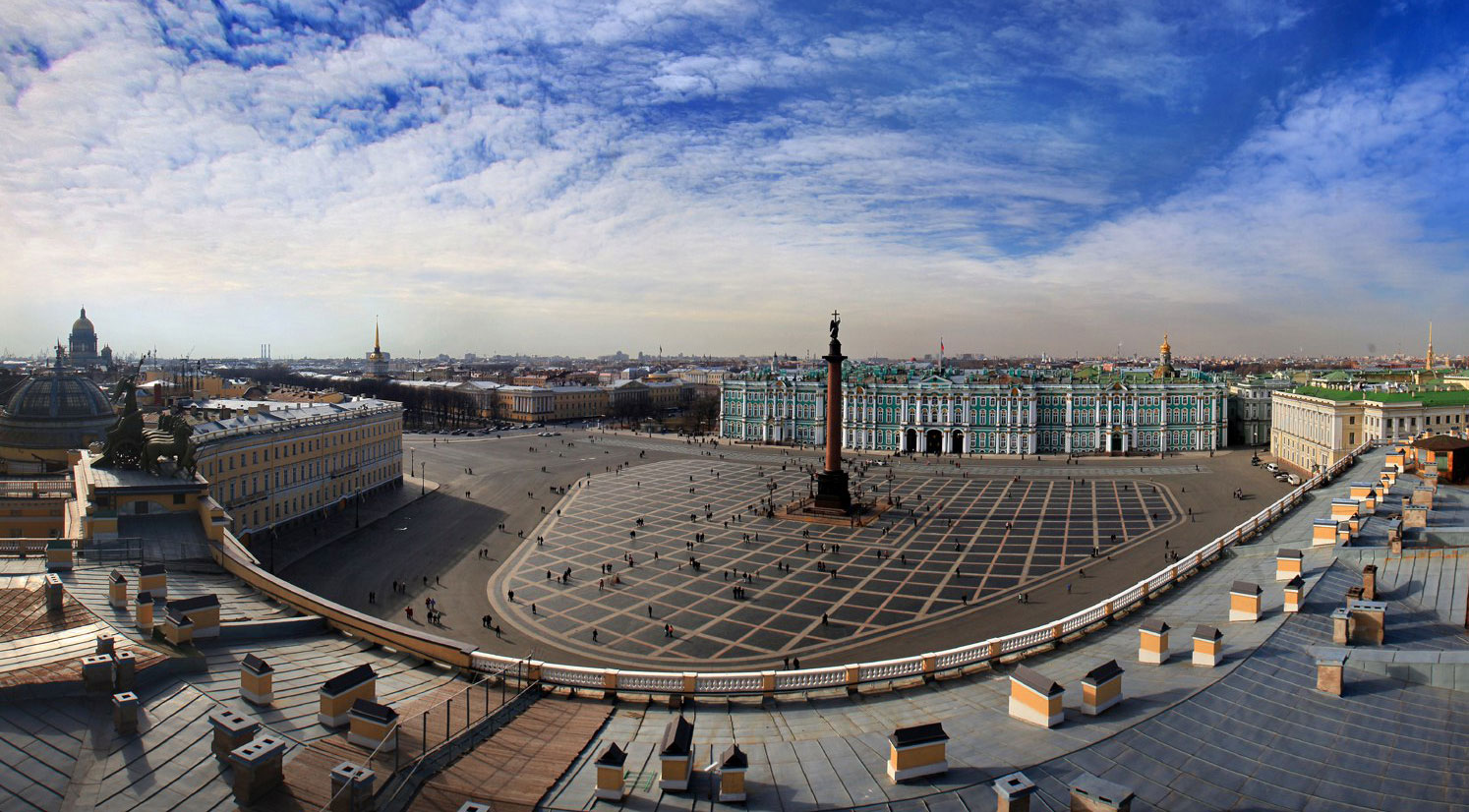 Смотровая площадка на крыше Главного штаба Эрмитажа