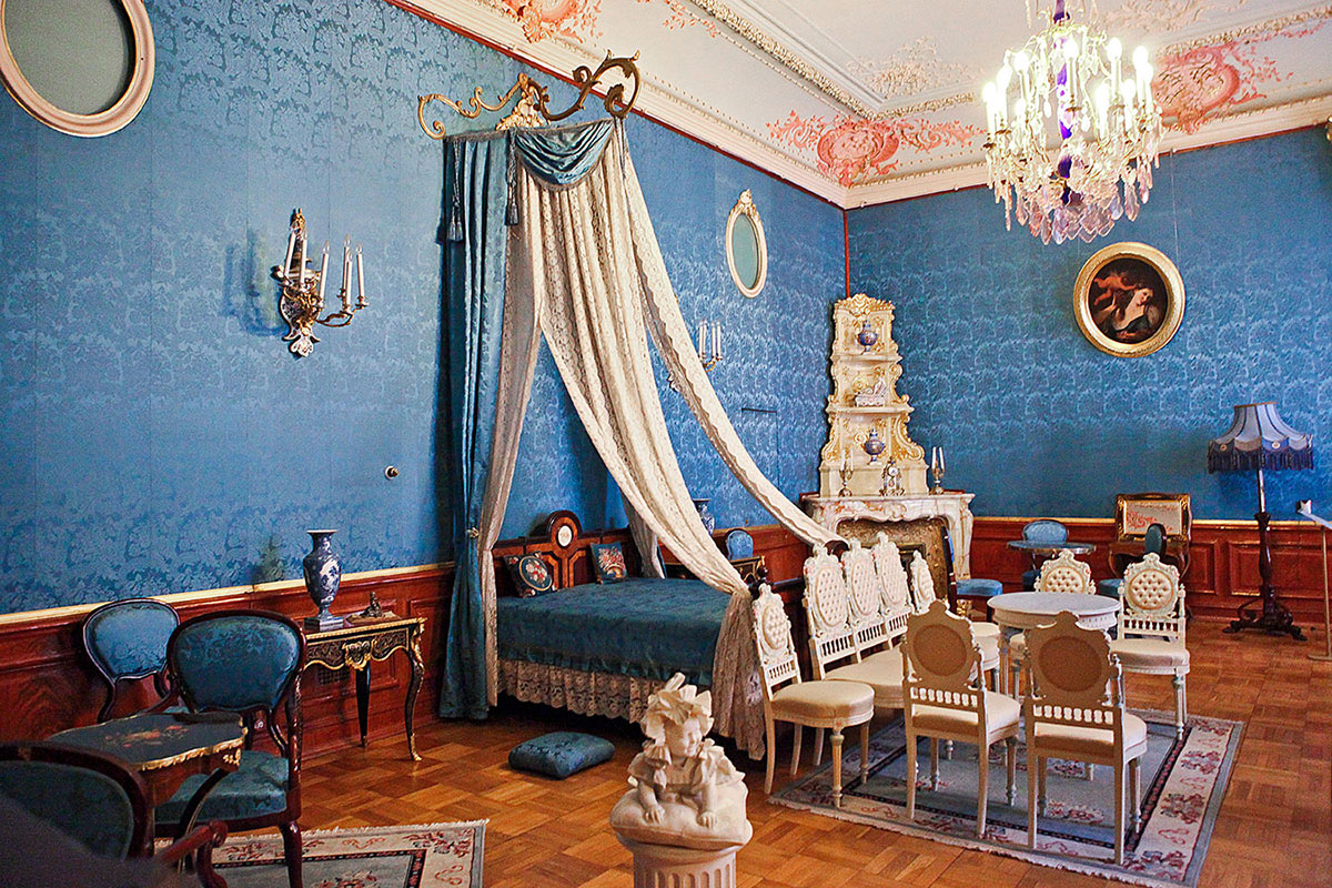Парадная спальня в Юсуповском дворце на Мойке в Санкт-Петербурге