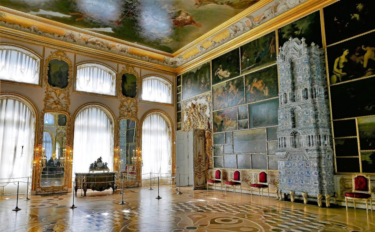 Картинный зал в Екатерининском дворце в Царском Селе
