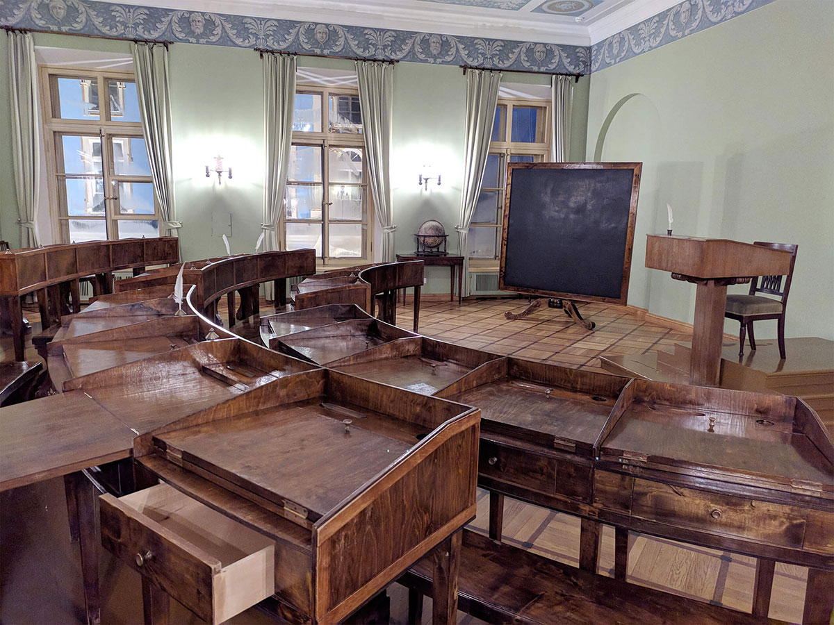 Главный учебный класс в лицее Пушкина в Царском Селе
