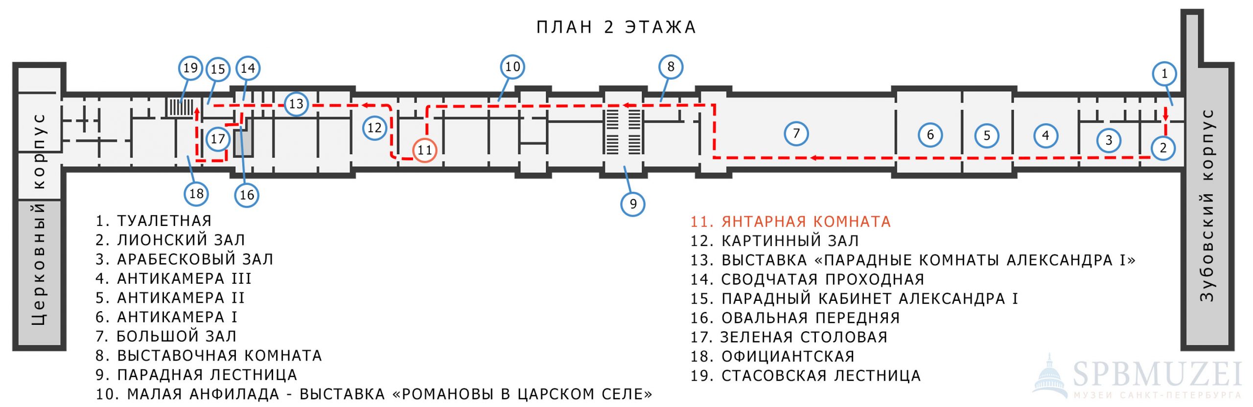 Екатерининский дворец план дворца