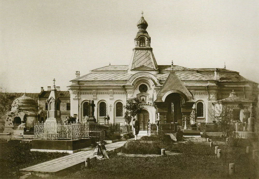 Церковь иконы Божией Матери Тихвинской Александро-Невской лавры в Санкт-Петербурге, 1872 год
