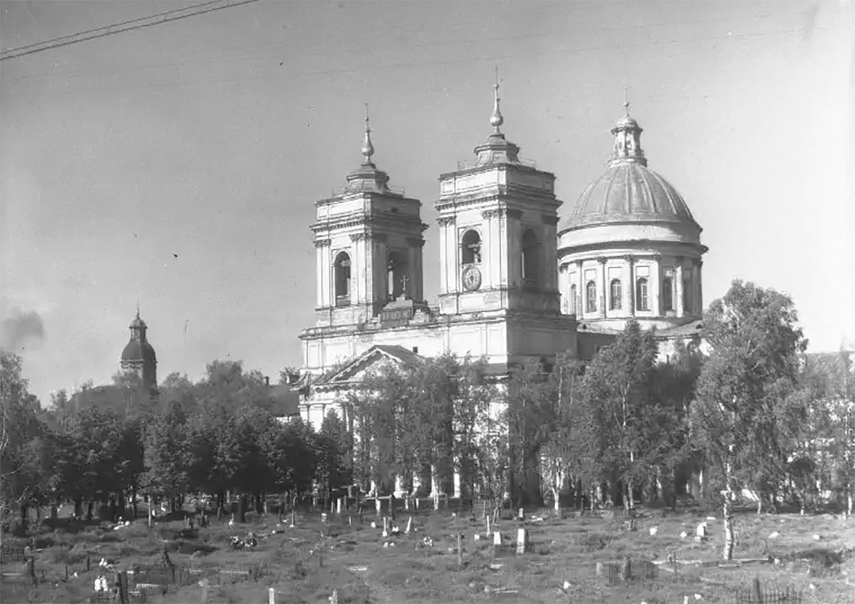 Александро-Невская лавра, Троицкий Собор, фотография 1947 года Шиманского С.Г.