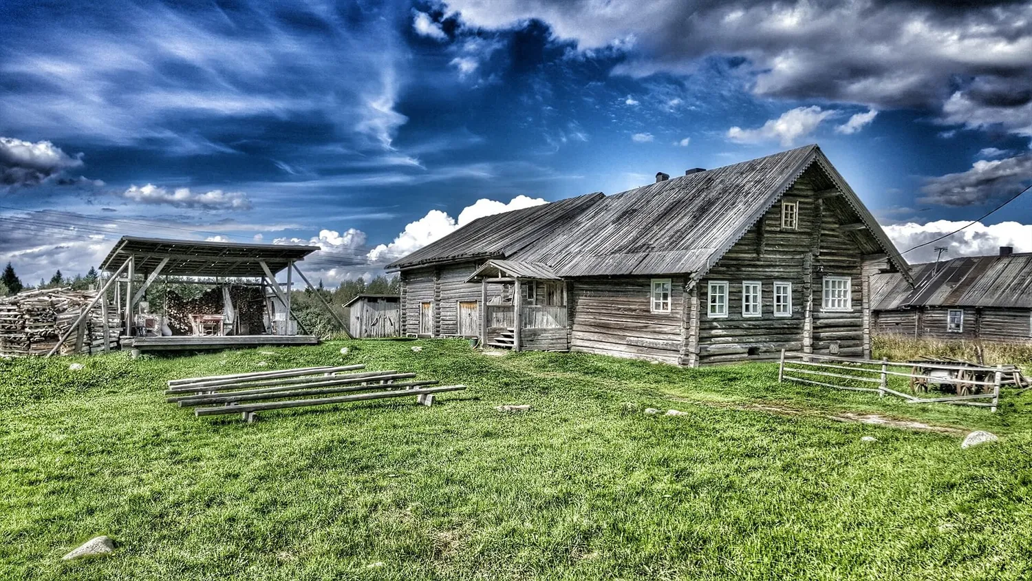 Деревня Кинерма в Карелии