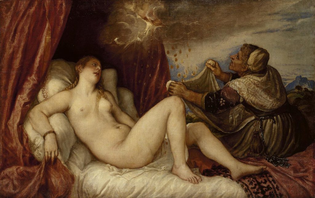 Картина «Даная» кисти Тициана