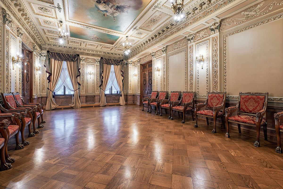 Музыкальная гостиная в доме Елисеевых на Мойке