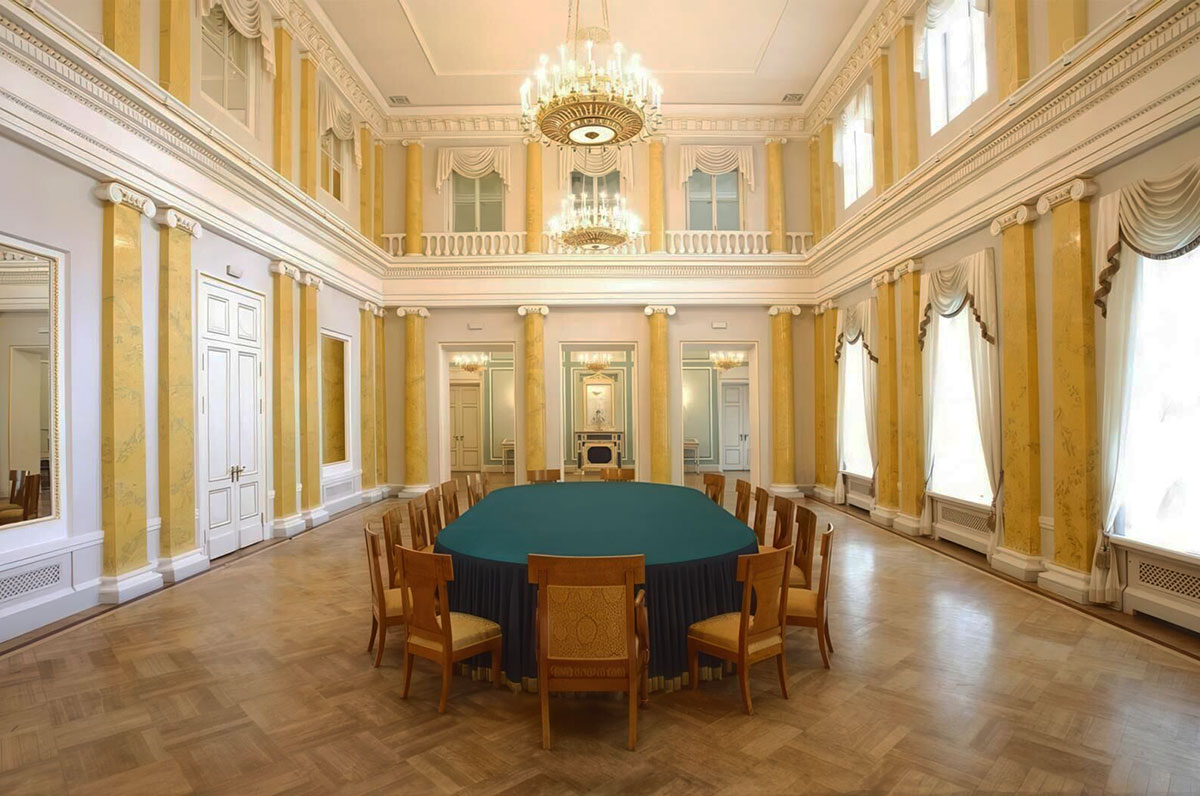 Зал заседаний общества «Беседа любителей русского слова» в музей-усадьбе Г. Р. Державина