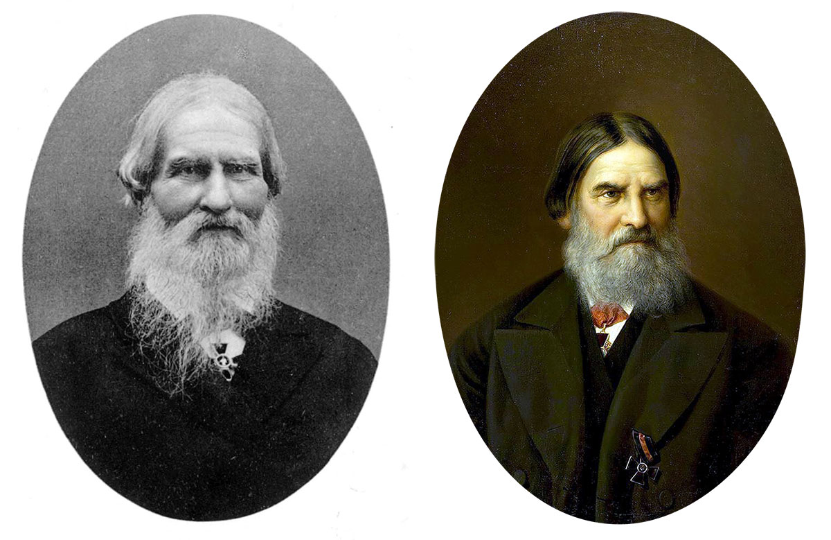 Григорий Петрович (слева) и Степан Петрович - представители первого поколения династии купцов Елисеевых
