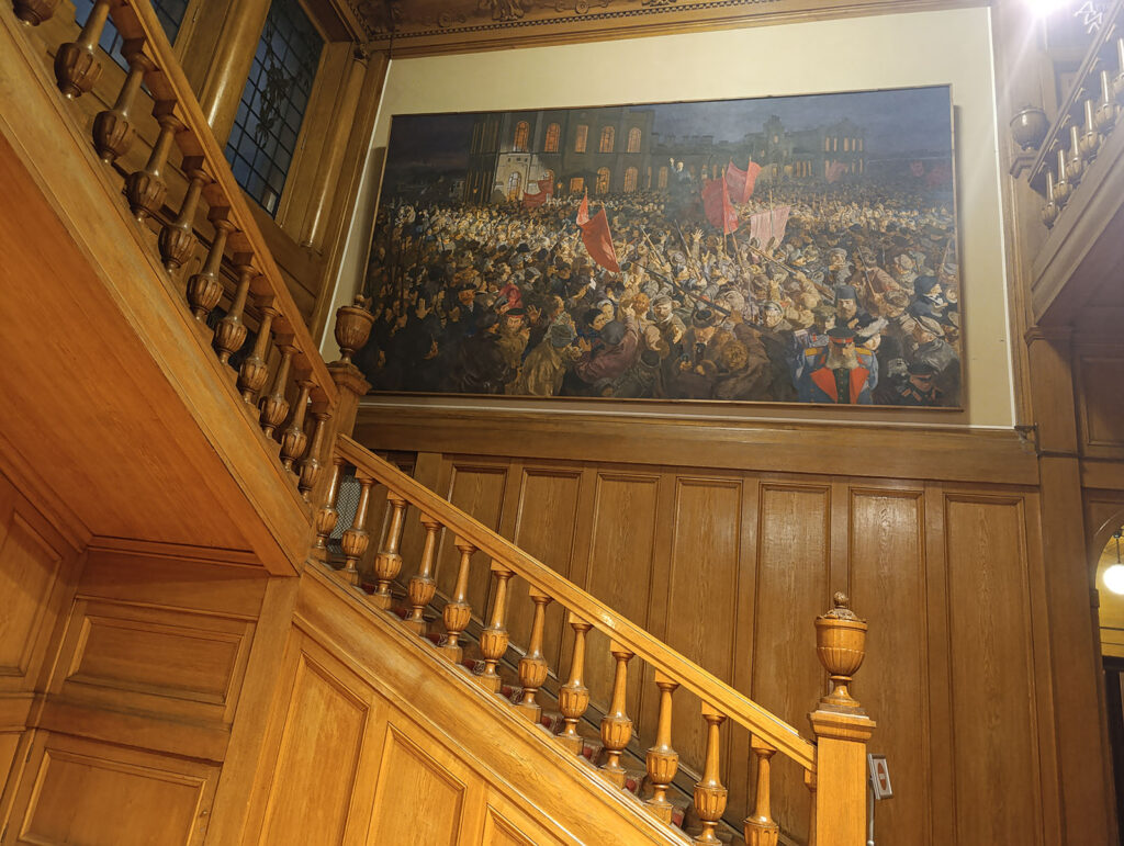 Экспозиция музея политической истории России в особняке Кшесинской в Санкт-Петербурге