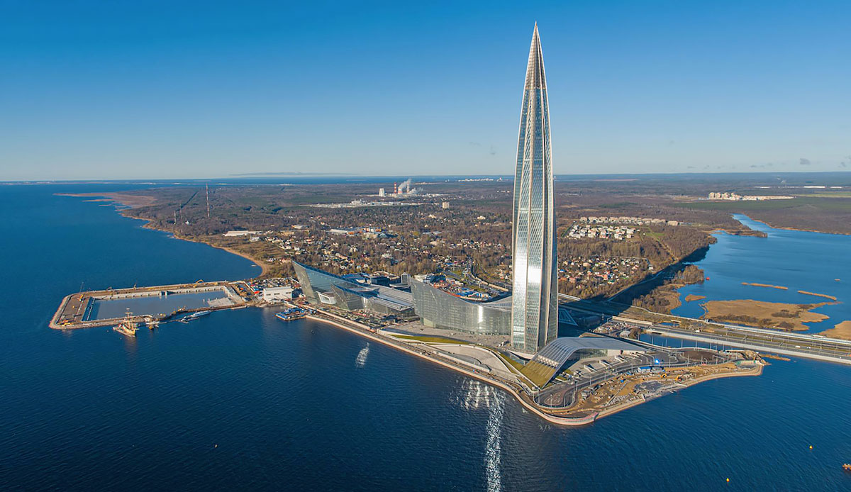 Лахта Центр с высоты